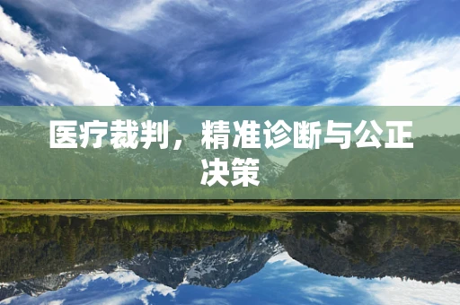 医疗裁判，精准诊断与公正决策